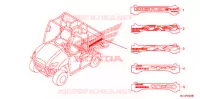 AUTOCOLLANTS pour Honda BIG RED 700 CAMO de 2011