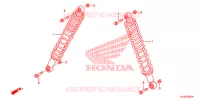 AMORTISSEUR ARRIERE pour Honda BIG RED 700 OLIVE de 2011