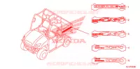 AUTOCOLLANTS pour Honda BIG RED 700 GREEN de 2011