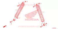 AMORTISSEUR ARRIERE pour Honda BIG RED 700 RED de 2011