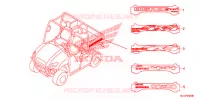 AUTOCOLLANTS pour Honda BIG RED 700 RED de 2011