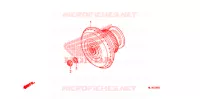 CONVERTISSEUR DE COUPLE pour Honda BIG RED 700 RED de 2011