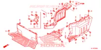 HABILLAGE CENTRAL pour Honda BIG RED 700 CAMO de 2012