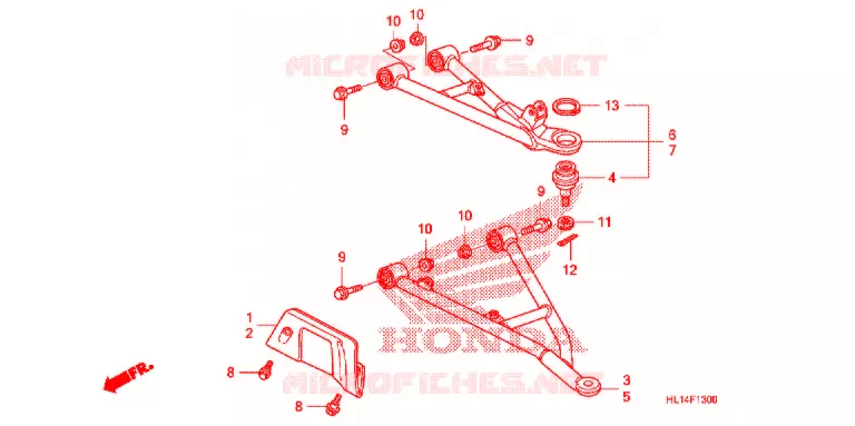 TRIANGLES AVANT Honda ATV 700 BIG-RED 2013  MUV700D