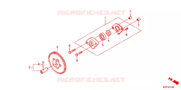 POMPE A HUILE Honda SCOOTER 110 BENLY 2013  MW1101WHC