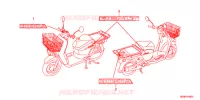 AUTOCOLLANTS pour Honda BENLY 50 de 2012