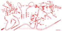 LEVIER DE GUIDON   CABLE   COMMODO (MW501WH,MW50WH) pour Honda BENLY 50 de 2012