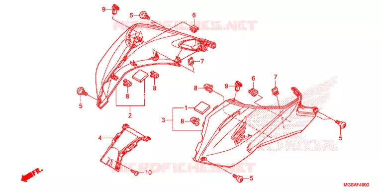 CAPOT Honda MOTO 700 NC 2013  NC700SAD