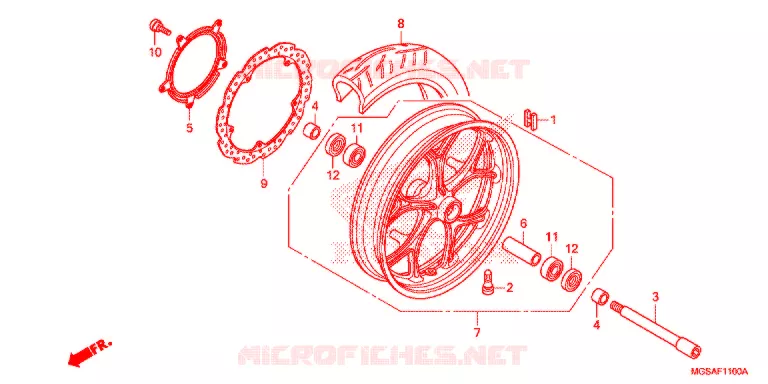 ROUE AVANT Honda MOTO 700 NC 2013  NC700SAD
