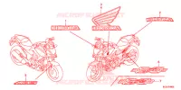 AUTOCOLLANTS pour Honda NC 700 X ABS DCT de 2015