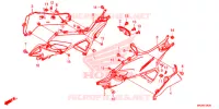 COUVERCLES LATERAUX pour Honda NC 700 X de 2016