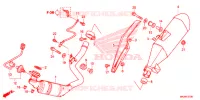 SILENCIEUX D'ECHAPPEMENT pour Honda NC 700 X de 2016
