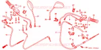 LEVIER DE GUIDON   CABLE   COMMODO pour Honda RUCKUS 50 BLACK de 2005