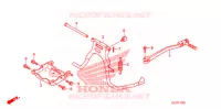 BEQUILLE CENTRALE   PEDALE DE FREIN pour Honda RUCKUS 50 BLACK de 2008
