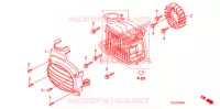 VENTILATEUR ET COUVERCLE DE RADIATEUR pour Honda RUCKUS 50 BLACK de 2008
