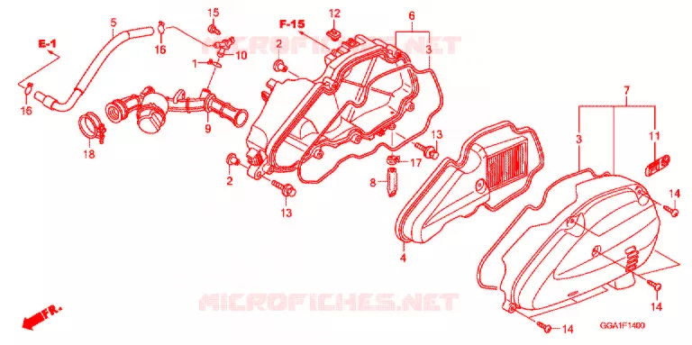 FILTRE A AIR Honda SCOOTER 50 ZOOMER 2017  NPS50C