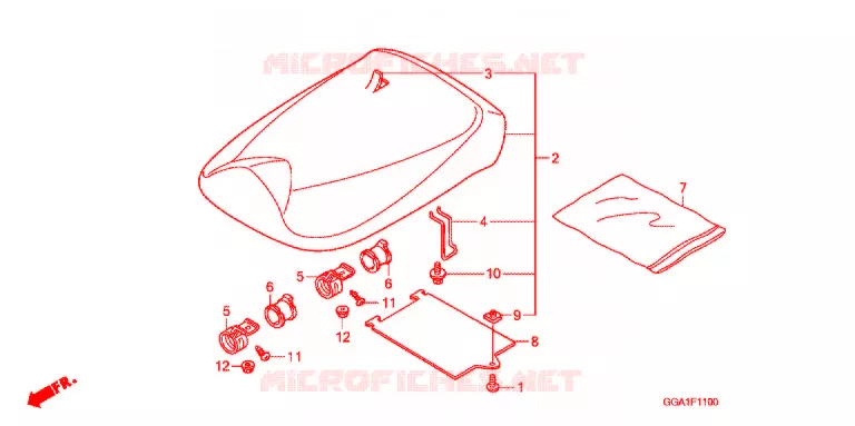 SELLE Honda SCOOTER 50 ZOOMER 2015  NPS50C