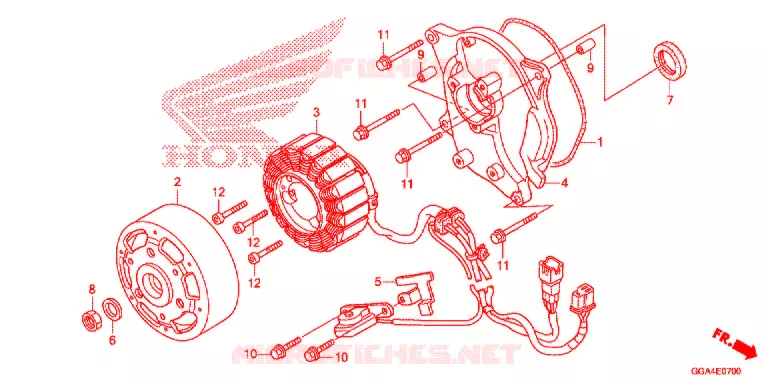 ROTOR - STATOR Honda SCOOTER 50 RUCKUS 2013  NPS50D