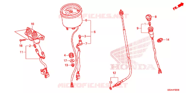 COMPTEUR Honda SCOOTER 50 RUCKUS 2016  NPS50G