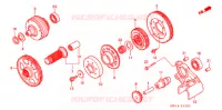 TRANSMISSION PRIMAIRE pour Honda RUNE 1800 VALKYRIE painted wheels pullback handlebar de 2004