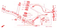 TE DE FOURCHE pour Honda RUNE 1800 VALKYRIE painted wheels pullback handlebar de 2005