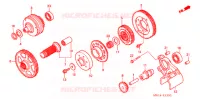 TRANSMISSION PRIMAIRE pour Honda RUNE 1800 VALKYRIE painted wheels pullback handlebar de 2005