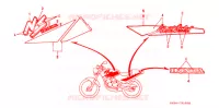 AUTOCOLLANTS pour Honda NS 50 F de 1990