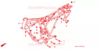 CADRE pour Honda NS 50 F de 1990
