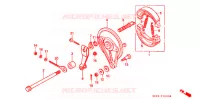 FLASQUE   MACHOIRES DE FREIN ARRIERE pour Honda NS 50 F de 1990
