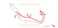 SILENCIEUX D'ECHAPPEMENT pour Honda NS 50 F de 1990