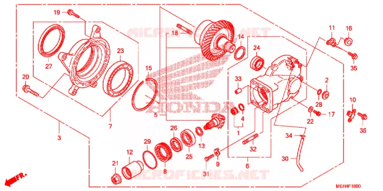 COUPLE CONIQUE Honda MOTO 700 DN01 2009  NSA700A9