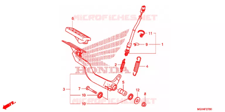 PEDALE Honda MOTO 700 DN01 2009  NSA700A9