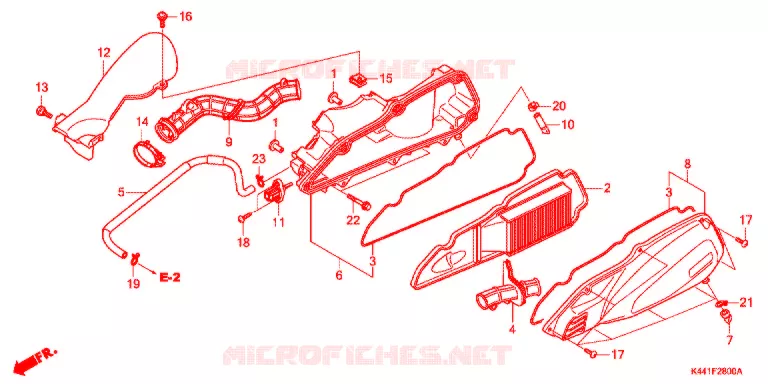 FILTRE A AIR Honda SCOOTER 110 DIO 2015  NSC110CBFF