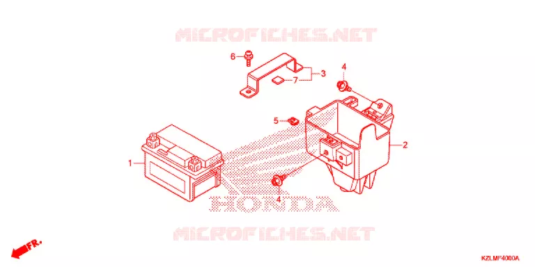 BATTERIE Honda SCOOTER 110 SPACY 2014  NSC110CSE