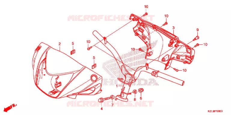 GUIDON - CARENAGE Honda SCOOTER 110 SPACY 2015  NSC110CSE