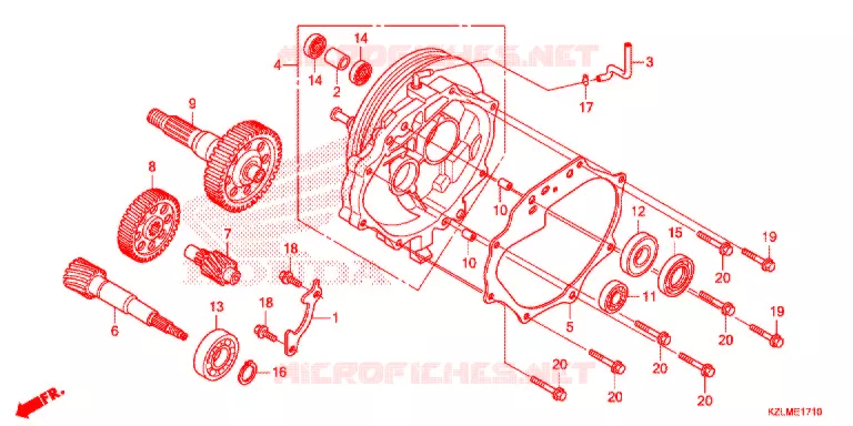 BOITE DE VITESSES Honda SCOOTER 110 SPACY 2014  NSC110CSE