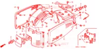 CARENAGE ARRIERE pour Honda JULIO 50 METALMIX de 1999