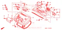 COUVRE CULASSE pour Honda STEED 400 J de 2001