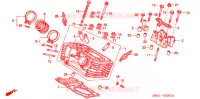 CULASSE DE CYLINDRE ARRIERE pour Honda STEED 400 J de 2001