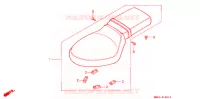 SELLE (NV400CB) pour Honda STEED 400 J/A de 2001
