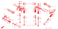 ARBRE A CAMES   SOUPAPE pour Honda STEED 400 J/B de 2001