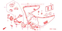 COUVERCLES LATERAUX pour Honda STEED 400 J/B de 2001