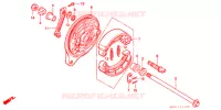FLASQUE   MACHOIRES DE FREIN ARRIERE pour Honda STEED 400 J/B de 2001