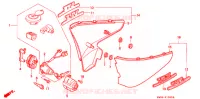 COUVERCLES LATERAUX pour Honda STEED 400 VLX Taylor bar handle with speed warning light de 1994
