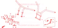 GUIDON   TE DE FOURCHE pour Honda STEED 400 VLX Taylor bar handle with speed warning light de 1994