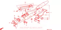 SILENCIEUX D'ECHAPPEMENT pour Honda STEED 400 VLX Taylor bar handle with speed warning light de 1994