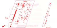 FOURCHE pour Honda STEED 400 VCL With speed warning light de 1995