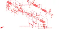 REPOSE PIED pour Honda STEED 400 VCL With speed warning light de 1995