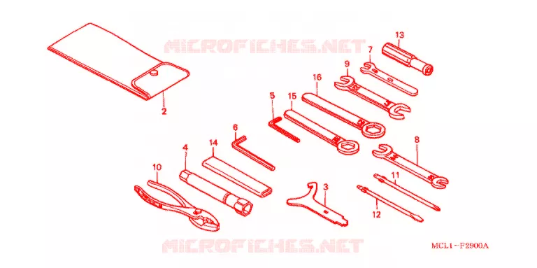 OUTIL Honda MOTO 400 SHADOW 2004  NV400DC4