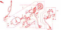 COMPTEUR pour Honda STEED 600 VLX Taylor bar handle with speed warning light de 1993